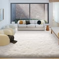 thumbnail image 5 of Janvonne Fluffy Area Rugs for Living Room,Bedroom,Dorms,6x9ft Soft Shaggy Sofa-side Carpet, Home Decor Aesthetic,Cream White, 5 of 8