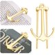 thumbnail image 1 of 2 uds marcapáginas creativo marcapáginas de Metal soporte de página para estudiantes profesores regalos de graduación escuela suministros de oficina (dorado), 1 of 1