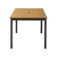 thumbnail image 3 of Greemotion Mackay 35.5"W Outdoor Patio Teak Wood Dining Table in Natural, 3 of 6