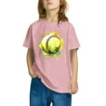 thumbnail image 4 of Odeerbi Kids Boys Girls Halloween T-shirt Kids Kids Halloween Print Shirt Fashion Cute Round Neck Short Sleeve Cotton Top Kids Clothes Pink, 4 of 5
