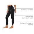 thumbnail image 4 of Pantalones CRZ YOGA de Cintura Alta 64 cm Compresión Negro XL, 4 of 9