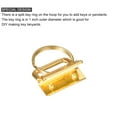 thumbnail image 4 of Uxcell 26mm Key Fob Hardware with Keychain Ring for Bag Webbing Wristlets Dark Golden 40 Pack, 4 of 5