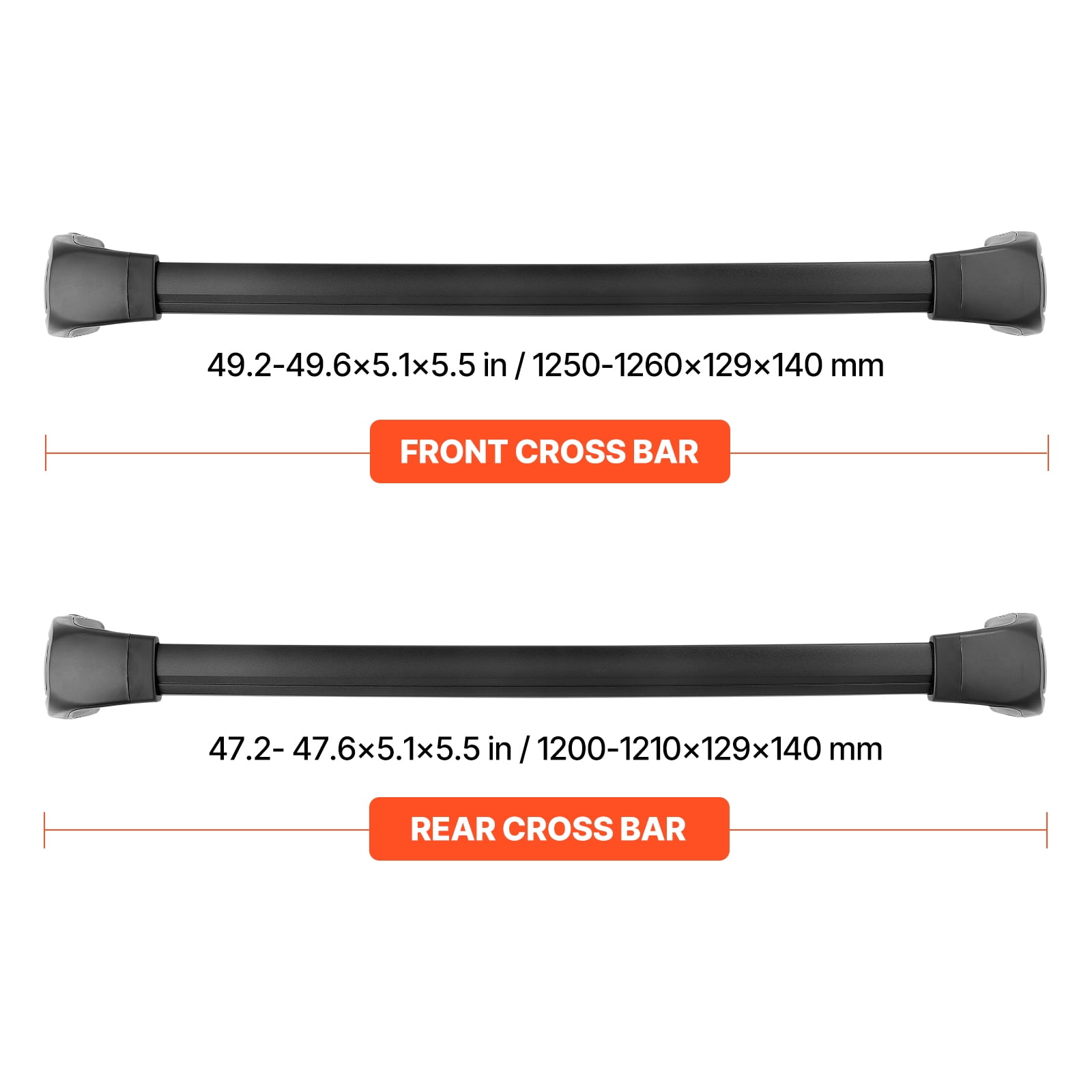 KFFKFF Roof Rack Cross Bars, Compatible with Kia Telluride 2019-2024, Flush Roof Rails, 165 LBS Capacity, Lockable Aluminum Luggage Carrier