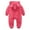 Red, variant on Utoimkio Toddler Baby Girl Boy Fleece Lined Jumpsuits Infant Bear Ear Zipper Up Snowsuit Newborn Hooded Romper Winter Warm Coat Outwear Winter Clothes Outfits