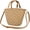Light Brown, variant on Women Summer Straw Bag Beach Rattan Top-Handle Purse Straw Crossbody Clutch Bags Handwoven Tote Handbag