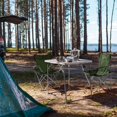 thumbnail image 3 of Juego de 2 sillas de camping SONGMICS, plegables, 120 kg de carga, color gris, 3 of 8