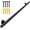 48 Inch, variant on 1.6 FT Black Metal Heavy Duty Stair Railing Indoor, Wall Mounted Iron Staircase Handrail - Hand Railings Kit for Garage, Basement, Porch Steps, Outdoor Deck Rails, Safety Grab Bars for Elderly