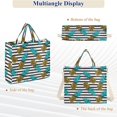 thumbnail image 6 of FORMRS Womens Corduroy Tote Bag Crossbody Shoulder Purse Handbag with Detachable Strap, Pineapple Stripes Pattern, 6 of 7
