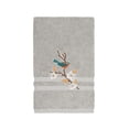 thumbnail image 5 of Authentic Hotel and Spa  Turkish Cotton Blue Bird Embroidered Light Grey 4-piece Towel Set, 5 of 5