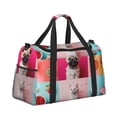 thumbnail image 2 of Disketp Colorful Dog Cat Collage Bolsa de Viaje Tipo Duffle, Bolso de Mano para Fin de Semana para Mujer, Bolsa de Gimnasio Ligera para Hombre, Esencial para Viajes, 2 of 7