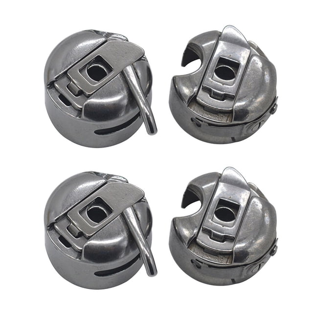 4pcs Sewing Machine Bobbin Cases Set metal bobbin Vintage Domestic Sewing Machine Metal Bobbin Housings Kit