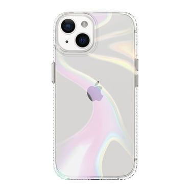 onn Cell Phone Case for iPhone 16e/iPhone 15/iPhone 14/iPhone 13, Iridescent Illusion