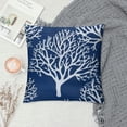 thumbnail image 2 of Nawypu Nautical Coastal Throw Pillow Covers - Ocean Themed - Beach, Coral, Starfish, Seashell - Couch Pillow Covers - Outdoor, Sofa Cushion Cover - Modern Decor for Bed, Living Room - Blue, 2 of 5