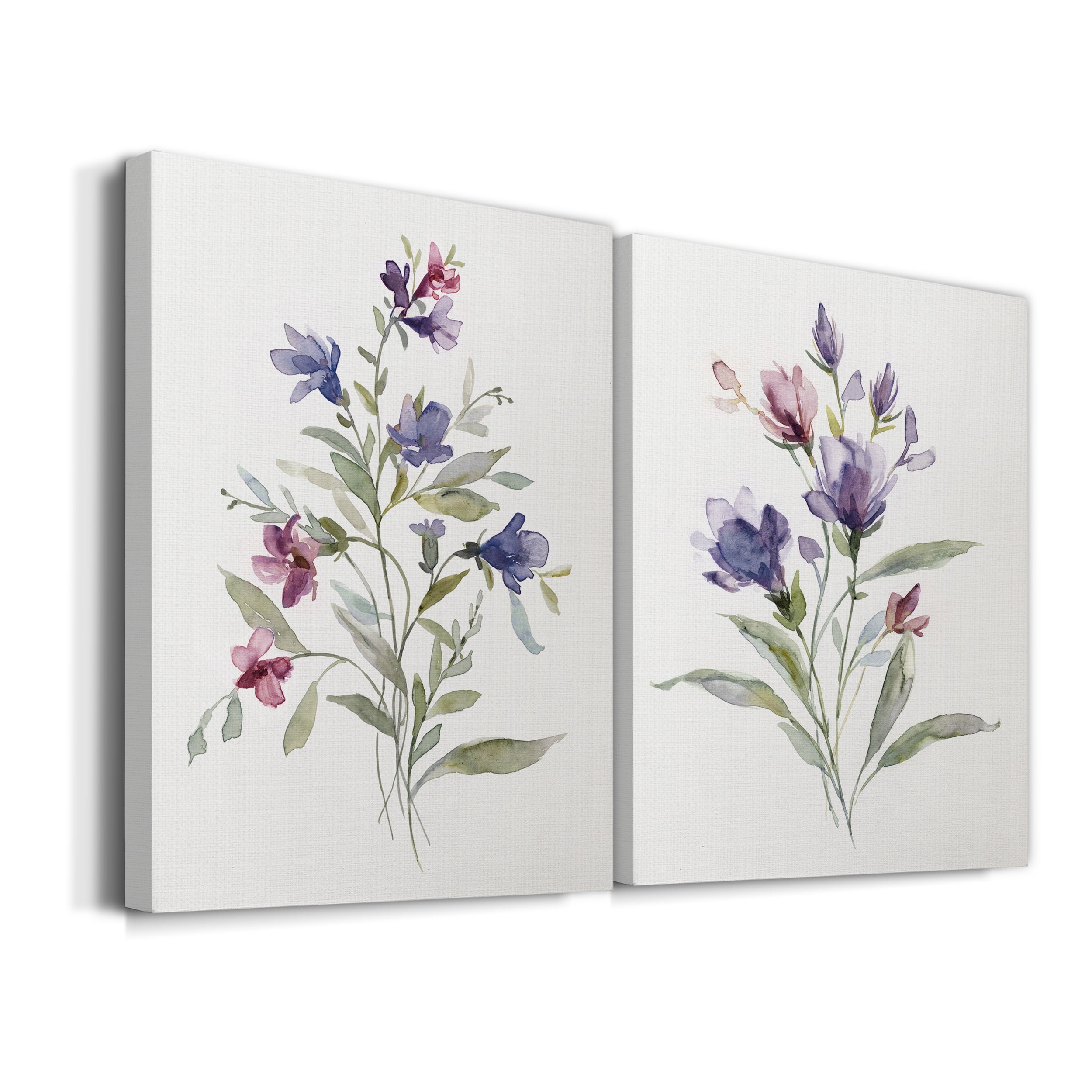 Color Variety III Premium Gallery Wrapped Canvas - Ready to Hang - Set of 2 - 12 x 18 Each