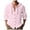 Pink*, variant on RUTAYY Men's Shirts Long Sleeve Casual Solid Color Hooded Cardigan Button Down Comfortable Breathable Vacation Playful Blouse
