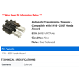 thumbnail image 2 of Automatic Transmission Solenoid - Compatible with 1998 - 2007 Honda Accord 1999 2000 2001 2002 2003 2004 2005 2006, 2 of 2