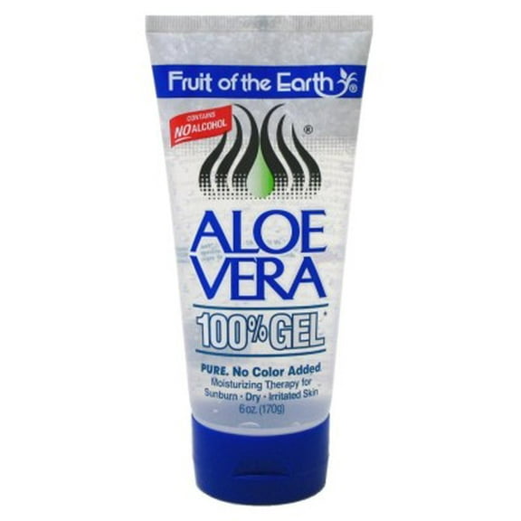 Fruit Of The Earth 100% Aloe Vera 6oz Gel Tube (Pack of 3)