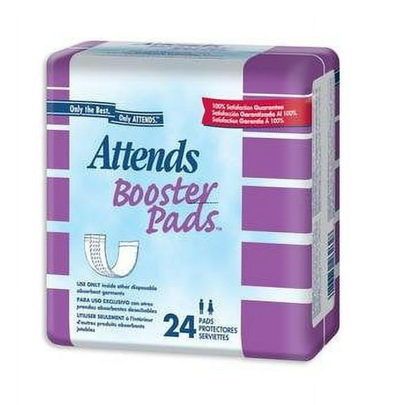Bladder Control Pad Attends  11.5 Inch Length Light Absorbency Unisex Disposable BG/24