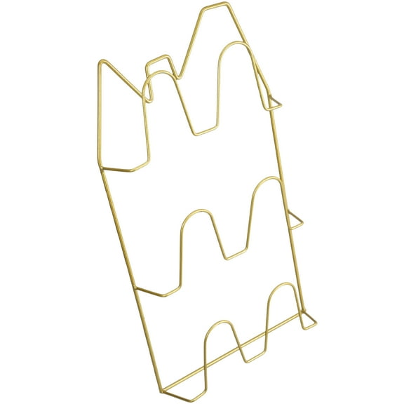 FRCOLOR  Wall Mounted Slipper Rack Wire Shoe Racks for Wardrobes Golden