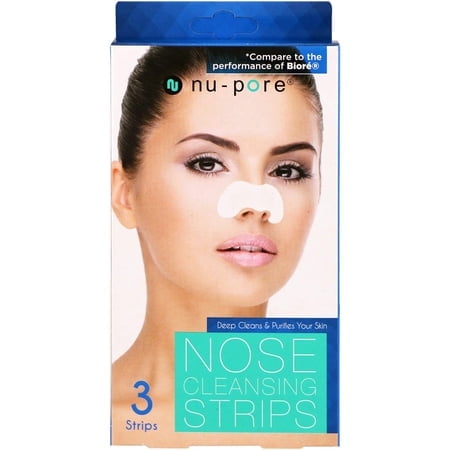 Bandes Nettoyantes pour le Nez - pour une Fraîcheur Instantanée Pores, 3 Bandes,(Nupore)