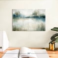 thumbnail image 3 of Elephant Stock Still Evening Waters I Wall Art - Horizontal Canvas Wall Art - Living Room Wall Decor - Abstract Canvas - Beige And Blue Decor By Carol Robinson - 12" x 8", 3 of 8