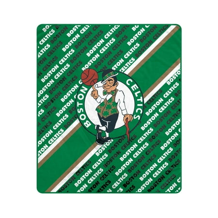 Pegasus Boston Celtics 60 x 70 Diagonal Lined Wordmark Ultra Soft Blanket
