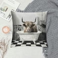 thumbnail image 2 of Orinice Cow Graphic Decorative Pillow Cover for Home Couch Living Room Bed Sofa, High-Quality Soft and Durable 1PC 24x24in, 2 of 5