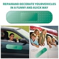 thumbnail image 2 of MODANU 3Pcs Car Decal, 10 x 2.76inch Band-Aid Shape Vinyl Sticker Bandage Car Funny Automotive Decal Band aid Sticker for Car Vans Vehicle Windows (Green), 2 of 7