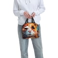 thumbnail image 6 of Honeii Oil Painting Colorful Hamster Print Lunch Bag Women, Lunch Box Lunch Bag for Women Adult Men, Small Leakproof Cute Lunch Tote Large Capacity Reusable, 6 of 8