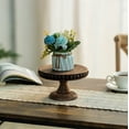 thumbnail image 3 of Hanobe Rustic Cake Stand 7.87 Inch Wood Dessert Display Riser Vintage Beads Cake Stand for Wedding Reception Decoration, 3 of 7