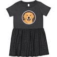 thumbnail image 3 of Inktastic Golden Retriever Dog Girls Toddler Dress, 3 of 5