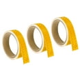 thumbnail image 1 of Cinta Reflectante Uxcell, 3 Rollos de 15 pies x 1 pulgada Cinta de Seguridad Adhesiva de Alta Visibilidad Reflectora, Amarillo, 1 of 6