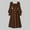 Brown, variant on Teen Girls Christmas Dresses Long Sleeve Crew Neck A-Line Girls Winter Dresses Baby Christmas Outfit Size 12-13 Years Girls Clothes