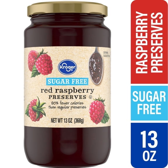 KR Sugar Free Raspberry Preserves 13 oz - Pack of 3