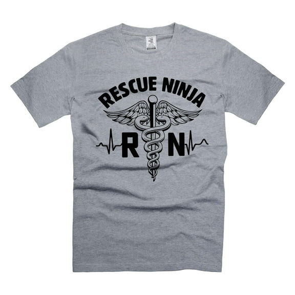 Rescue Ninja Shirt Registered Nurse Shirt for Women, RN TShirt for Registered Nurse