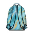 thumbnail image 3 of Teal Gold Marble Backpack for School,Cute School Bag,Schoolbag with Adjustable Shoulder Straps & Padded Back,15.3"x11"x7.1".﻿, 3 of 6