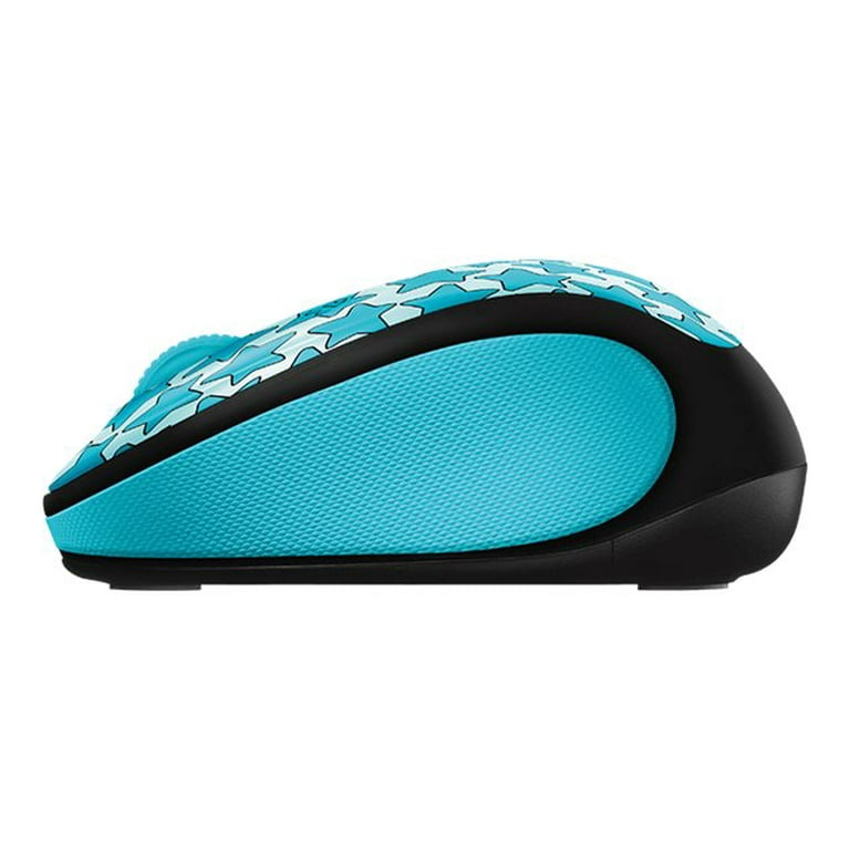 Logitech Doodle Collection M325c - Mouse - optical - 5 buttons - wireless -  2.4 GHz - USB wireless receiver - Twinkle Teal - Walmart.com