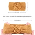 thumbnail image 3 of Paquete de 4 diademas de turbante para mujer, pelo vintage con estampado de flores, elástico cruzado, 3 of 8