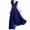 Blue, variant on Chiccall S-5XL Formal Short Sleeve Cocktail Flowy V-Neck Gown Chiffon Maxi Dress for Women