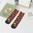 thumbnail image 7 of Rateoe Tomatoes Pattern Quarter Crew Socks,Toe Seamed Ankle Socks,Cotton Cushioned Breathable Athletic Crew Sports Socks, 7 of 7