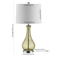 thumbnail image 4 of Safavieh Finnley 16 in 1-Light Contemporary Chrome Finish Table Lamp with Clear Glass Off White Transitional Shades, 4 of 4