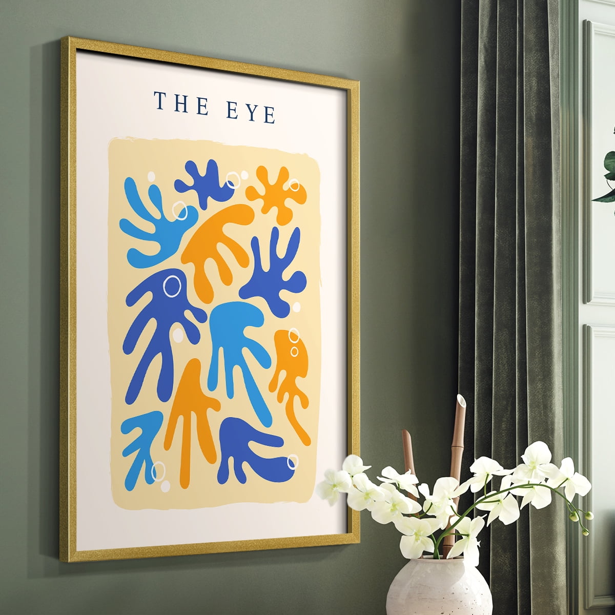 Matisse CCCIX in Gold Solid Wood 11 x 14 Framed Print