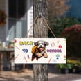 thumbnail image 3 of Back to School Cute Old English Sheepdog Landscape Wood Sign Dog Lover Hanging Wall Home Decor - 13010, 3 of 5