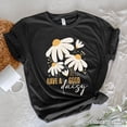 thumbnail image 6 of Have a Good Daisy T-Shirt, Black Floral Tee with Positive Retro Vibes, 6 of 7