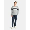 thumbnail image 2 of George Men's and Big Men's Chest Stripe Sweater, Midweight, Sizes S-3XL, 2 of 5