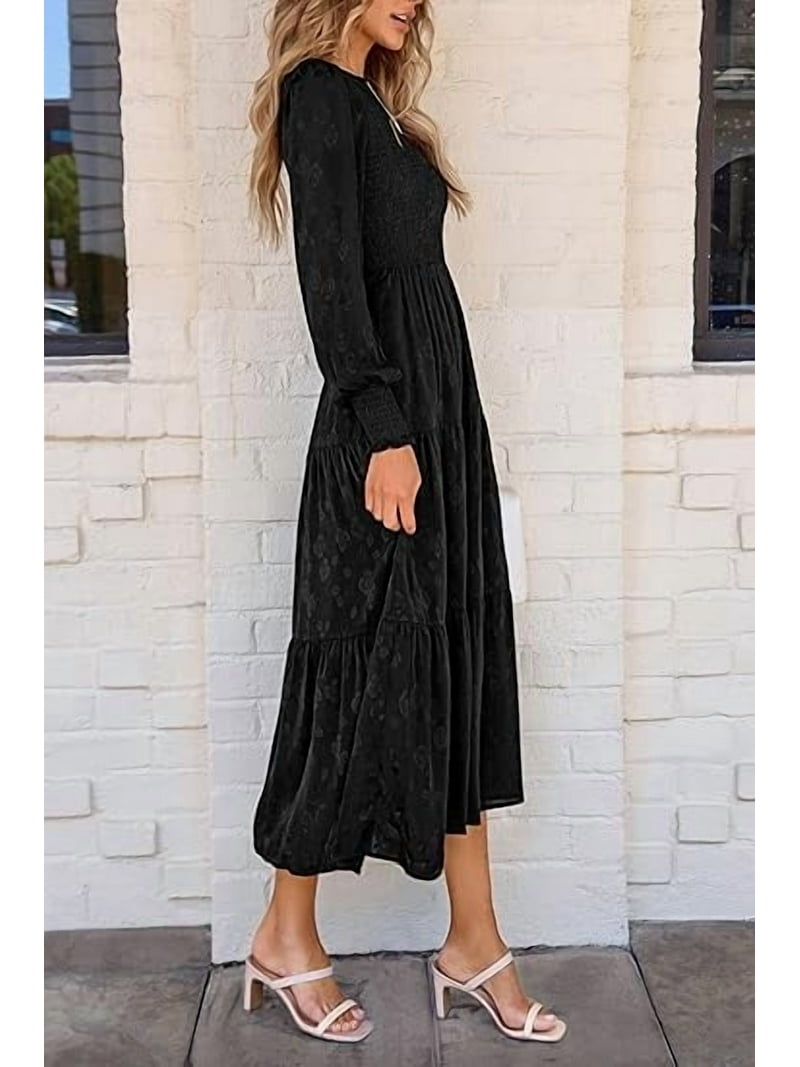 knee length dresses for ladies Pink Cotton Poplin A-Line Detachable Sleeve Flared Midi Dress 30