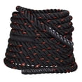 thumbnail image 4 of Lipstore Battle Rope 29.53ft Jumping Rope Training Equipment for Outdoor Gym Exercise black and red, 4 of 8