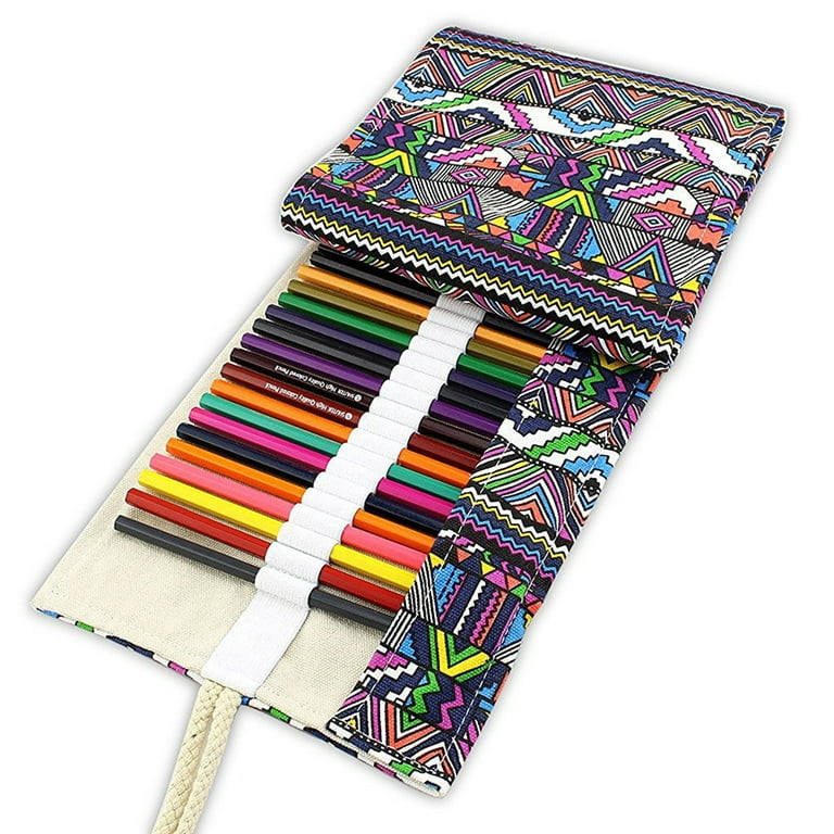 Gaya Fesyen Premium Colored Pencils Roll-Up Wrap Case Oil-Based