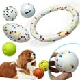 thumbnail image 2 of Greeniant Juguete de rugby para perros con rebote irregular y ETPU para juegos interactivos Bolas de juguete resistentes a mordeduras Suministros para perros rugby 14cm, 2 of 6