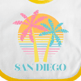 thumbnail image 4 of Inktastic San Diego California Beach Vacation Girls Baby Bib, 4 of 4